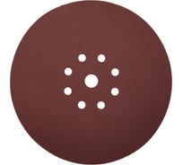 Круг шлифовальный RED D 225 мм, P240, на липучке, 10 шт, 9 отверстий PADU 10-D225-9-Р240кор