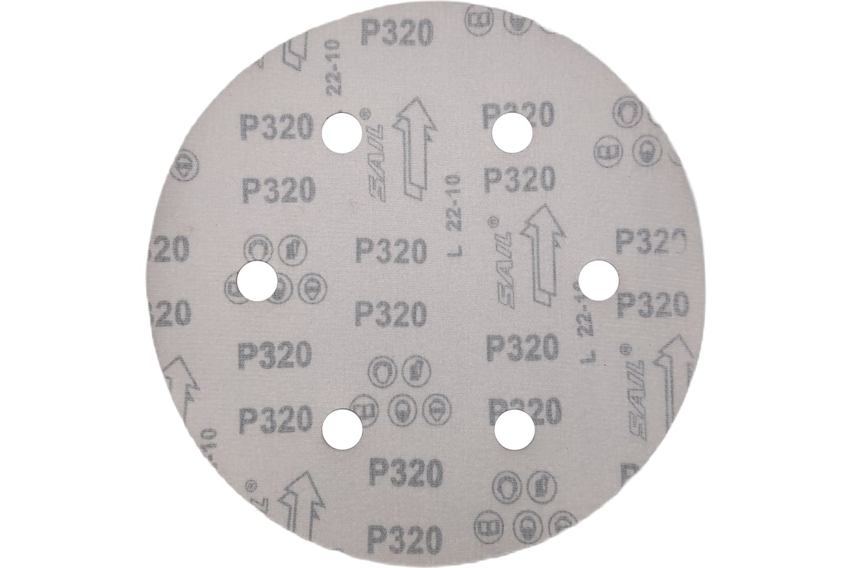 Круг шлифовальный RED D 225 мм, P320, на липучке, 10 шт, 6 отверстий PADU  10-D225-6-Р320кор - выгодная цена, отзывы, характеристики, фото - купить в  Москве и РФ