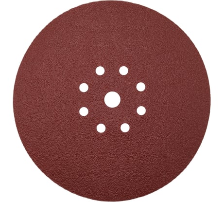 Круг шлифовальный RED D 225 мм, P40, на липучке, 10 шт, 9 отверстий PADU 10-D225-9-Р40кор