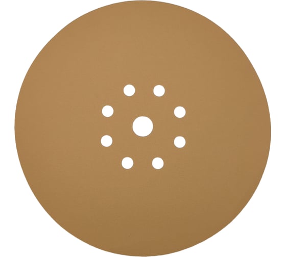 Круг шлифовальный GOLD D 225 мм, P180, на липучке, 5 шт, 9 отверстий PADU Круг-5шт-Р180-9-отв