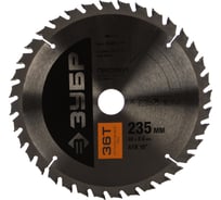 Диск пильный ПРОФИ Оптимальный рез по дереву (235х30 мм; 36Т) Зубр 36851-235-30-36
