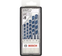 Набор сверл Robust Line BLUEGRANITE (5.5-8 мм) 5 шт. Bosch 2607010525