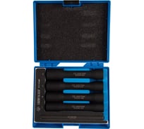 Набор торцевых ключей для поврежденных гаек и болтов 1/2"DR, 17, 19, 21, 22 мм, 5 предметов KING TONY 9TD165MR