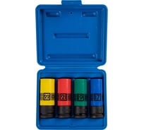 Набор глубоких ударных торцевых головок 1/2"DR, шестигранные, 17-22 мм, 4 шт KING TONY 44904MP02