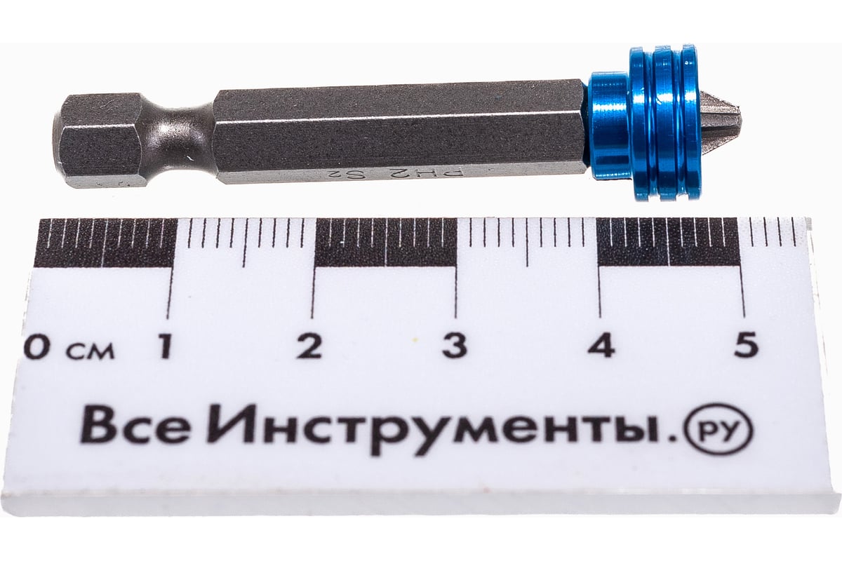 Бита с ограничителем и магнитом (PH2x50 мм, сталь S2) Gross 11456 ...