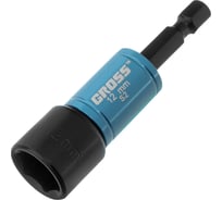 Бита с торцевой головкой магнитная GROSS Nut-Driver, 12 мм, S2// 11621