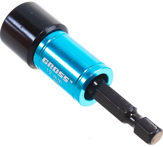 Бита с торцевой головкой магнитная GROSS Nut-Driver, 12 мм, S2// 11621