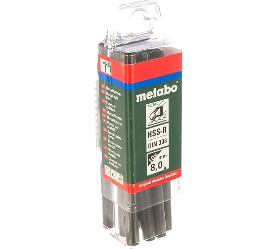 Сверло по металлу HSS-R (10 шт; 8x117 мм) Metabo 627770000