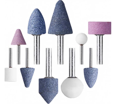 Абразивные минишарошки-насадки для гравера и дрели (10 предметов) STAYER 2989-H10