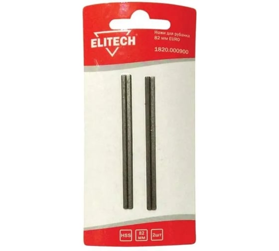 Нож для рубанка (82 мм) 2 шт. Elitech 1820.000900