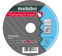 Круг отрезной по нержавеющей стали Flexiarapid (180x1.6х22.2 мм) Metabo 616227000