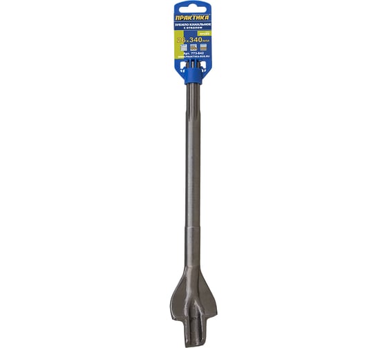 Зубило канавочное с отвалом SDS-MAX (26х340 мм) ПРАКТИКА 773-842