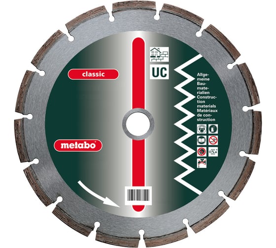 Круг алмазный classic универсальный (300x20/22.2/25.4 мм) Metabo 628161000 1