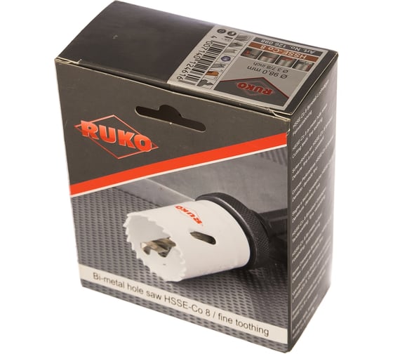 Коронка биметаллическая HSS Co 8% (98 мм) RUKO 126098