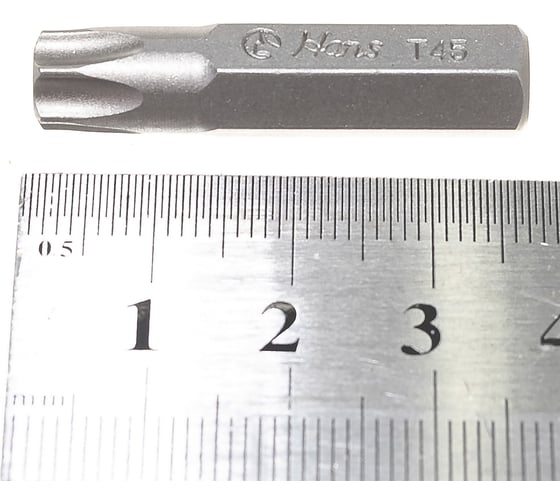 Бита короткая TORX (T45; 5/16") Hans 042-4T45
