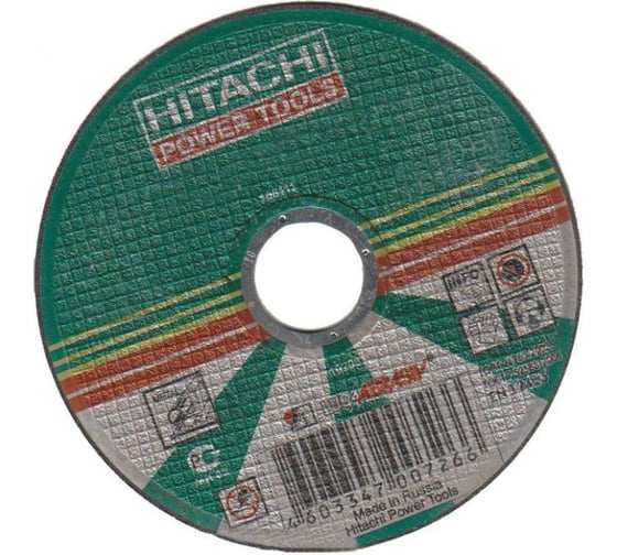 Диск отрезной по металлу А24,14А (125х1.6х22,2 мм) Hitachi HTC-12516HR