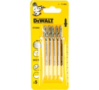 Пилки для лобзика по дереву (76 мм; шаг зубьев 2 мм) 5 шт. DEWALT DT 2050
