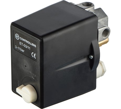 Реле давления для компрессора ET -03/11-10A 3/8” (3-11bar, 6.3-10A, 1х3/8”f+3х1/4”f ) 100580923