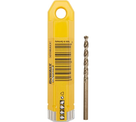 Сверло по металлу 10 шт. COBALT 5% (3х61х33 мм) DEWALT DT4920