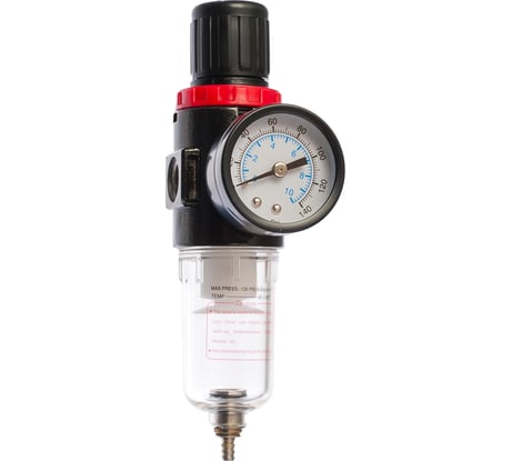 Фильтр-регулятор FR-101 с манометром (0-8 бар; F1/4") FUBAG 190101