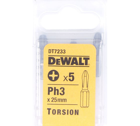 Бита (Рh3; 25 мм) 5 шт. DEWALT DT 7233 1