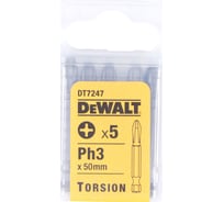 Бита (Рh3; 50 мм) 5 шт. DEWALT DT 7247