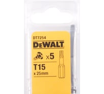 Бита (Т15; 25 мм) 5 шт. DEWALT DT 7254