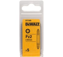 Бита двухсторонняя (PZ2; 60 мм) 5 шт. DEWALT DT 7305