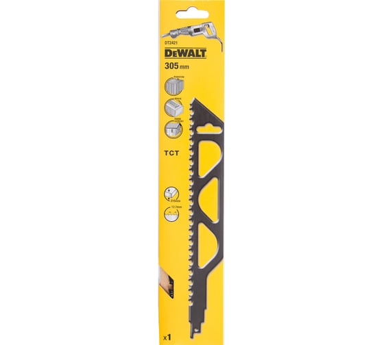 Полотно пильное по пористому бетону (305 мм; шаг зубьев 12.7 мм) DEWALT DT 2421