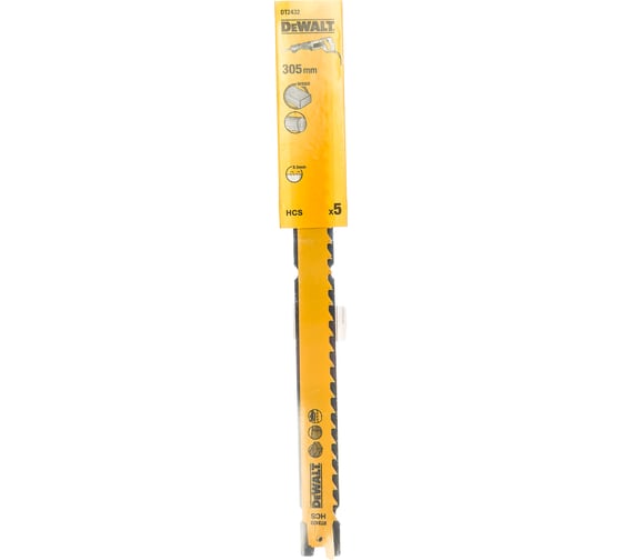 Полотно пильное по дереву (305 мм; шаг зубьев 8.5 мм) 5 шт. DEWALT DT 2432