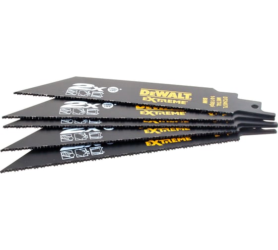 Полотна сабельные BiM 5 шт. по металлу DEWALT DT2407L