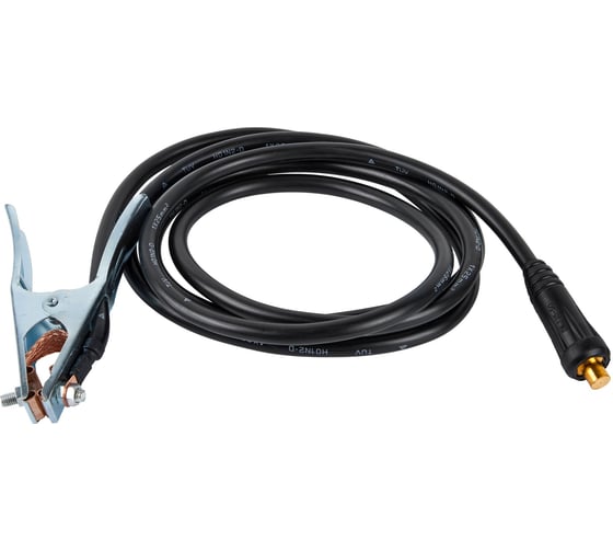 Кабель сварочный (3 м; DX50; 25 кв мм; зажим на массу) Elitech 0606.000400 172521 1