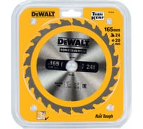 Пильный диск CONSTRUCT (165х20 мм; 24 ATB) DEWALT DT1934