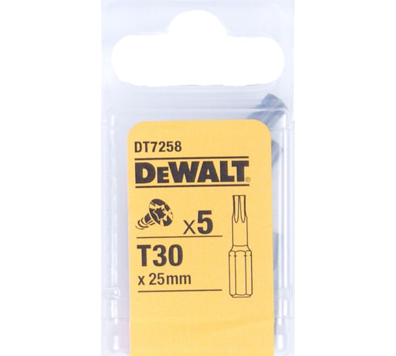 Бита Torx (Т30х25 мм) 5 шт. DEWALT DT 7258 1