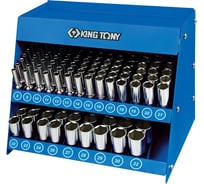 Стенд с глубокими торцевыми головками 1/2 KING TONY 8-32 мм серия 4235M 165 предметов 4566MR