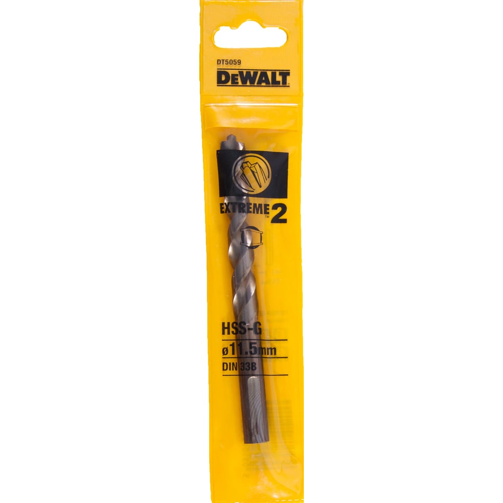 Foret Métal DEWALT HSS-G 11.5mm - DT5059-QZ, Pointe Pilot Point