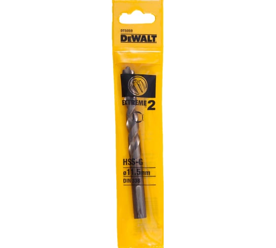 Сверло по металлу EXTREME 2 HSS-G (11.5х142х91 мм) DEWALT DT5059