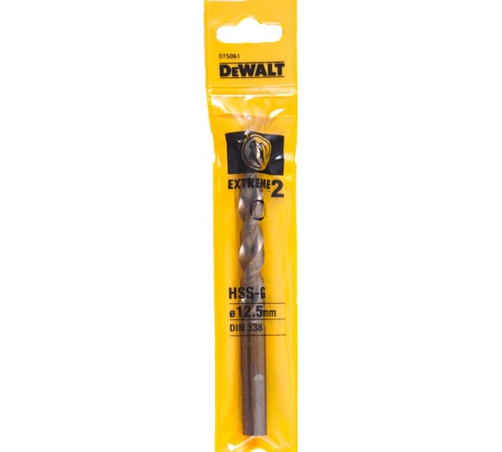Сверло по металлу EXTREME 2 HSS-G (12.5х151х98 мм) DEWALT DT5061 1