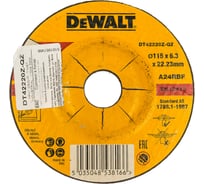 Круг обдирочный по металлу INDUSTRIAL (115х22.2 мм) DEWALT DT42220Z