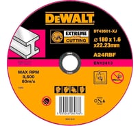Круг отрезной по металлу EXTREME (180x22.2 мм) Dewalt DT43501