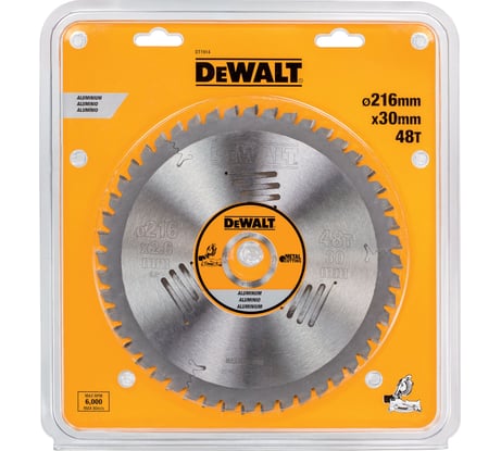 Пильный диск по алюминию EXTREME (216х30 мм; 48 зубьев TCG) DEWALT DT1914