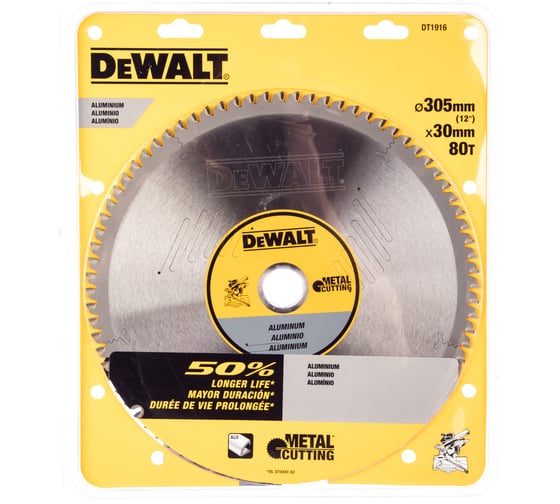 Пильный диск по алюминию EXTREME (305х30 мм; 80 зубьев TCG) DEWALT DT1916