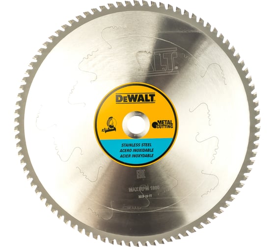 Пильный диск по INOX (355х25.4 мм; 90 MTCG) DEWALT DT1922 1