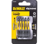 Биты ударные IMPACT Torsion Ph1, 57мм, 5шт. DEWALT DT7997T