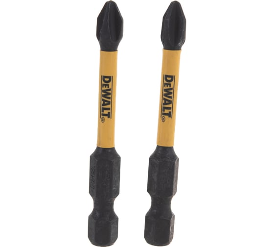 Биты ударные IMPACT Torsion Ph2, 57мм, 2шт. DEWALT DT70532T