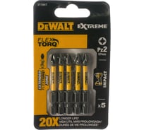 Биты ударные IMPACT Torsion Pz2, 57мм, 5шт. DEWALT DT7391T
