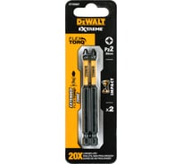 Биты ударные IMPACT Torsion (2 шт; Pz2; 89мм) DEWALT DT70566T