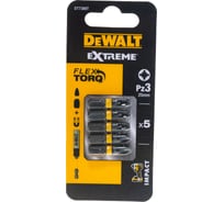 Биты ударные IMPACT Torsion Pz3, 25мм, 5шт. DEWALT DT7388T