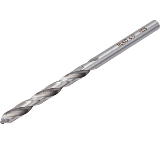 Сверло по металлу HSS-G DIN 338 (4.9х86х52 мм) Ruko 214049 1