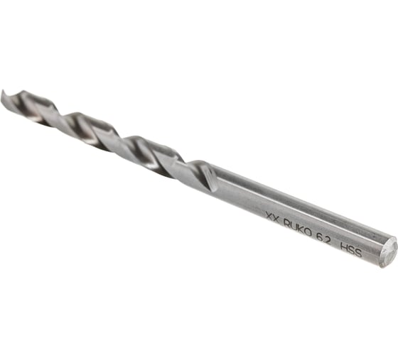 Сверло по металлу HSS-G DIN 338 (6.2х101х63 мм) Ruko 214062